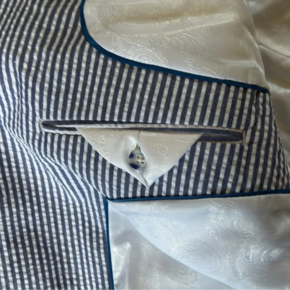 NWT Afazzy Seersucker 46R Blazer